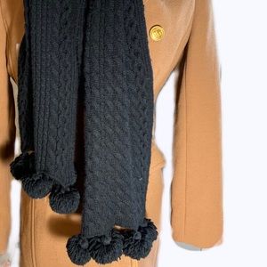 Banana Republic black cashmere wool blend scarf